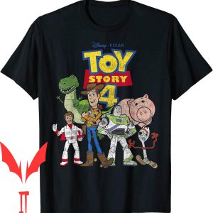 Toy Story Birthday T-Shirt Disney Pixar New Group Shot Movie Logo Poster