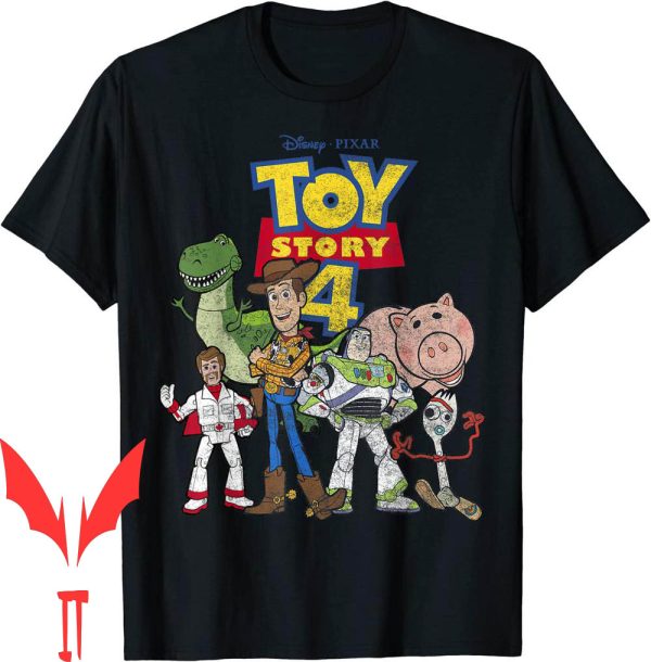 Toy Story Birthday T-Shirt Disney Pixar New Group Shot Movie Logo Poster