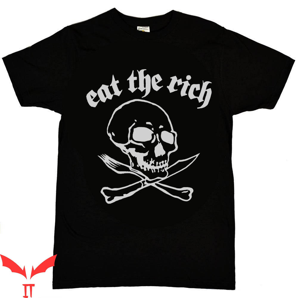 Eat The Rich T-Shirt Eat The Rich Cool Skull T-Shirt
