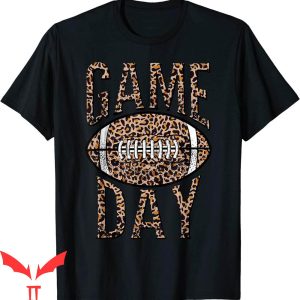 Game Day T-Shirt American Football Leopard Sports Tee