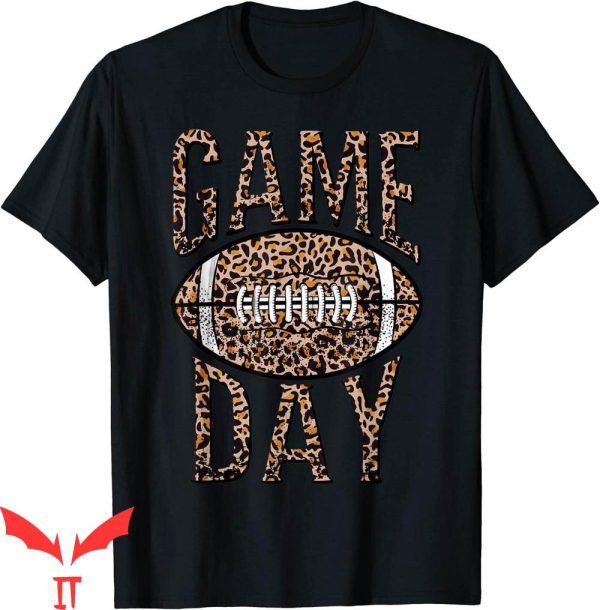 Game Day T-Shirt American Football Leopard Sports Tee