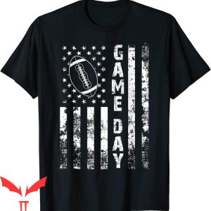 Game Day T-Shirt Flag American Football Lovers Cool Tee