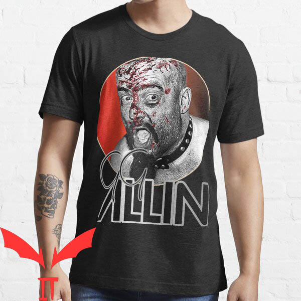 Gg Allin T-shirt American Cool Allin Face From The Concert