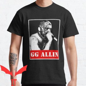 Gg Allin T-shirt American Cool Singer Punk Rock Hard Rock
