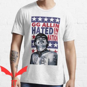 Gg Allin T-shirt American Hated In The Nation Cool Allin