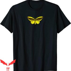 Golden Yellow T-Shirt Butterfly Insect Drawing Lepidopterist