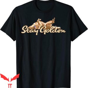 Golden Yellow T-Shirt Retriever Stay Golden Trendy Tee