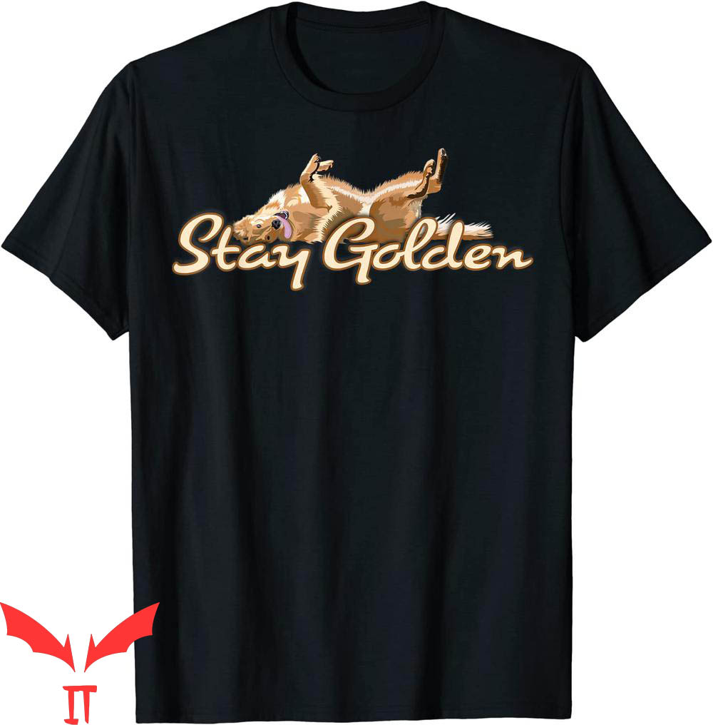 Golden Yellow T-Shirt Retriever Stay Golden Trendy Tee Golden Yellow T-Shirt Retriever Stay Golden Trendy Tee