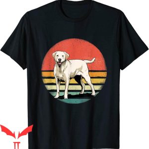 Golden Yellow T-Shirt Retro Vintage Labrador Retriever Dog