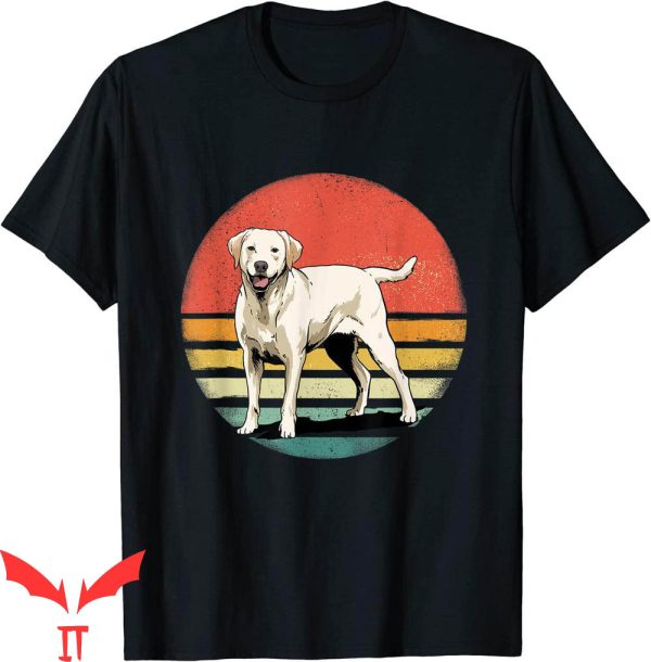 Golden Yellow T-Shirt Retro Vintage Labrador Retriever Dog