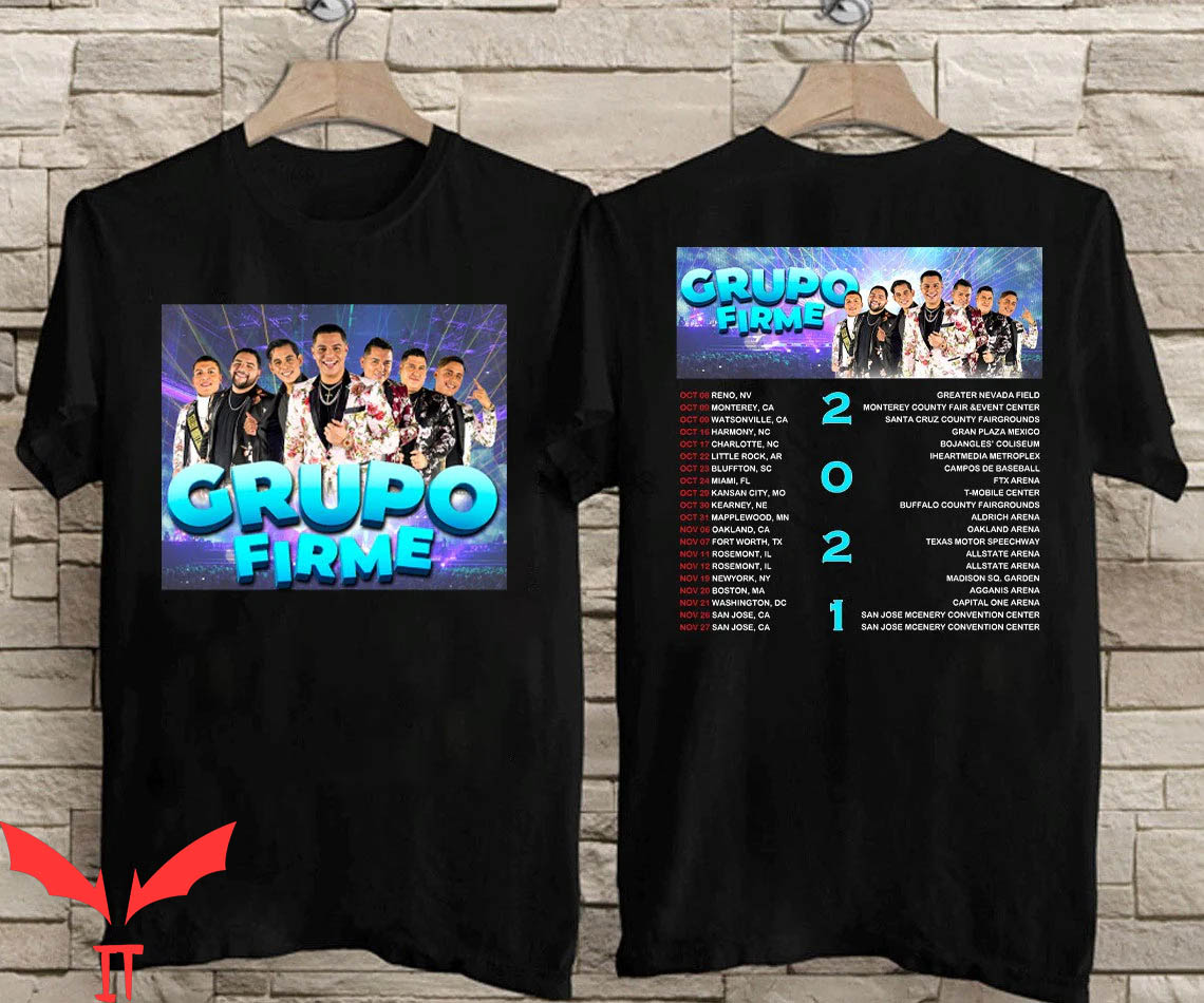 Grupo Firme T-Shirt 2021 Concerts Mexican Music Band Tee
