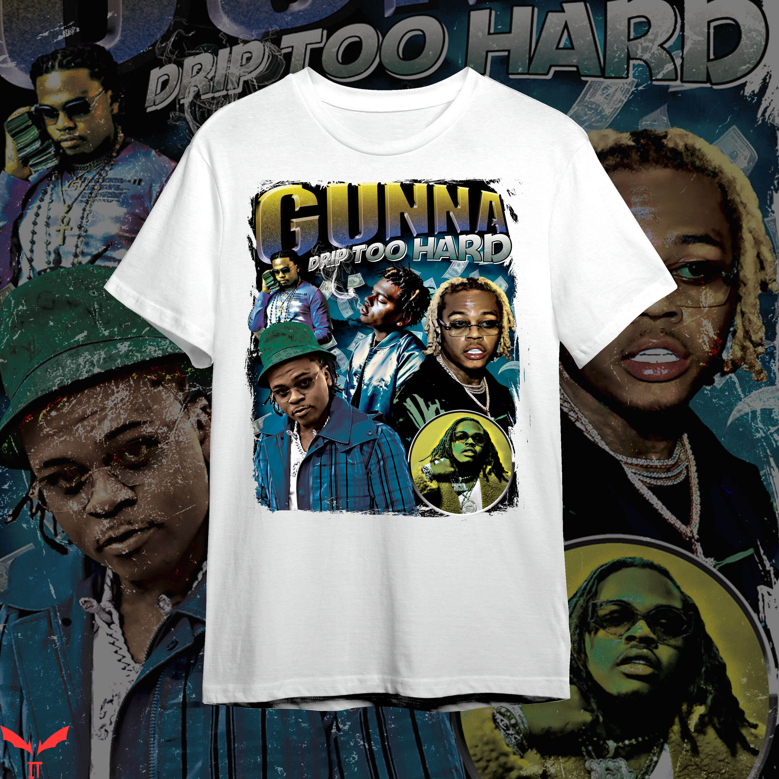 Gunna T-Shirt Bootleg 90s Rap Vintage Celebrity Inspired