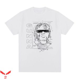 Gunna T-Shirt Rapper Hip Hop Portrait Fan Vintage Tee