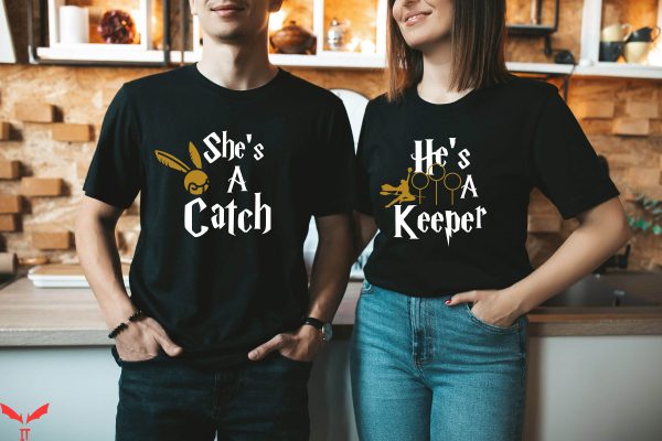 Harry Potter Couple T-Shirt HP Husband And Wife Matching