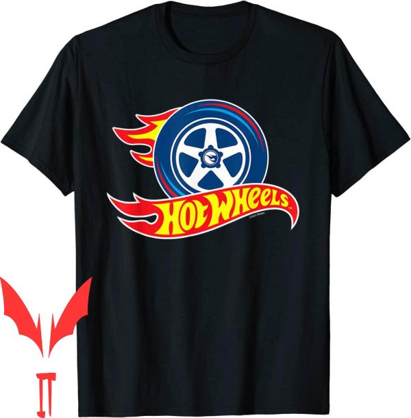 Hot Wheels Birthday T-Shirt Flaming Tire Logo