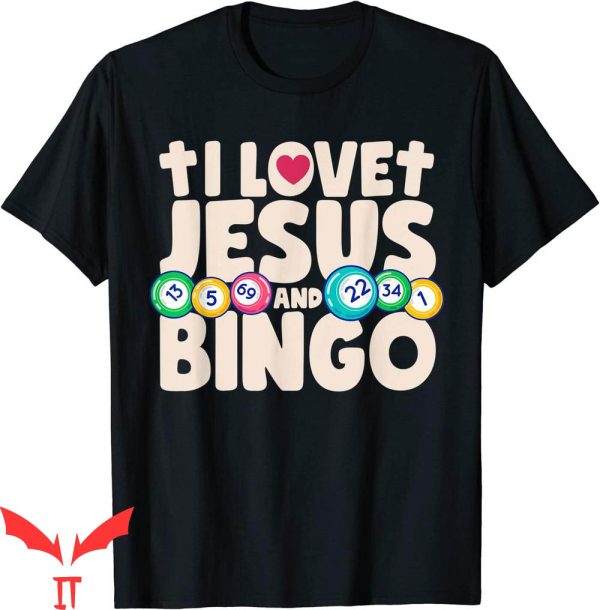 I Love Jesus T-Shirt And Bingo Christian Cross Board Games