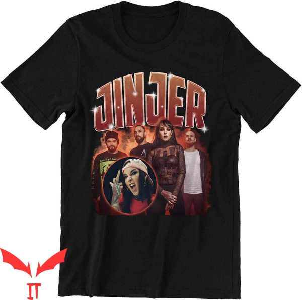 Jinjer T-Shirt Band Collage Style 90’s Vintage Metalcore