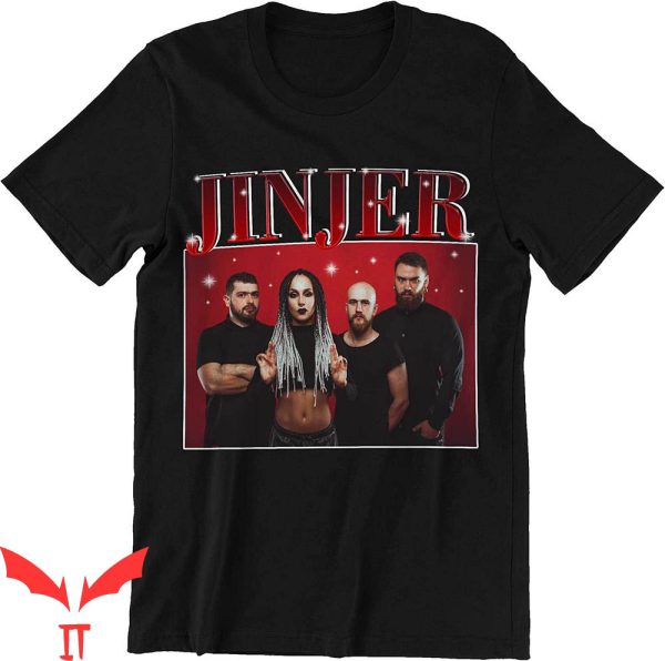 Jinjer T-Shirt Style 90’s Vintage Ukrainian Metalcore Band