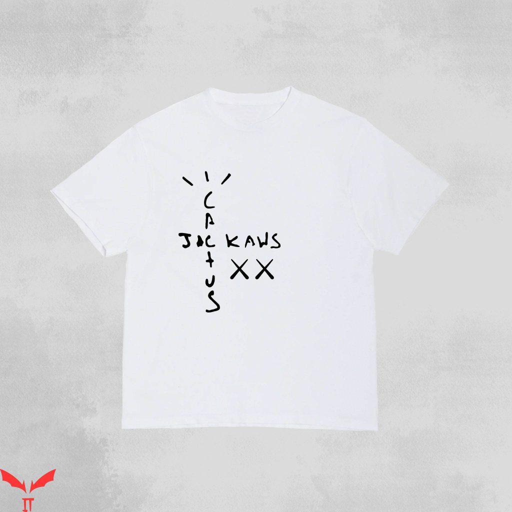 travis scott cactus jack kaws shirt