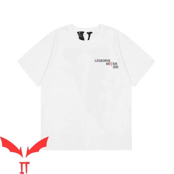 Legends Never Die Vlone T-Shirt Hip Hop V Letter Cool Tee