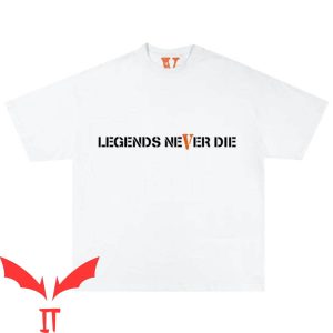 Legends Never Die Vlone T-Shirt Hip Hop V Letter Trendy Tee