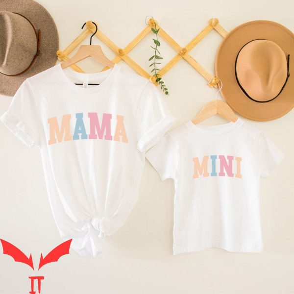 Mama And Mini T-Shirt College Matching Mother And Daughter
