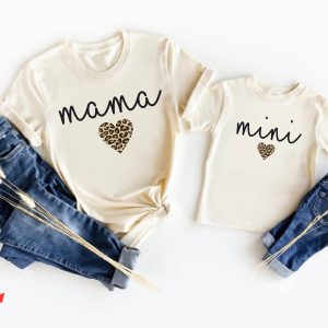 Mama And Mini T-Shirt Matching Set Baby Shower New Mom