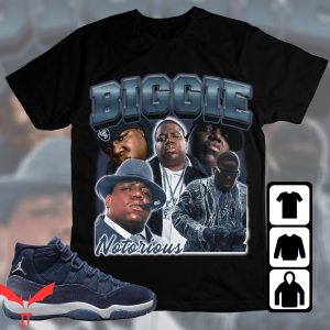 Midnight Navy T Shirt Biggie Notorious Jordan Shirt