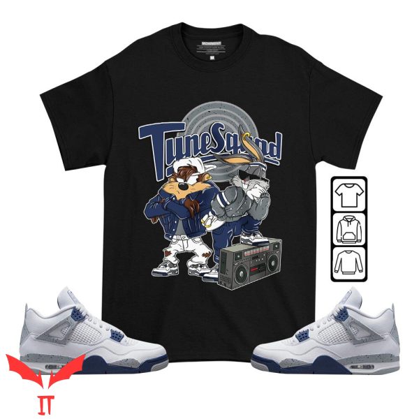 Midnight Navy T Shirt Bunny Tazmanian Hiphop Jordan Shirt