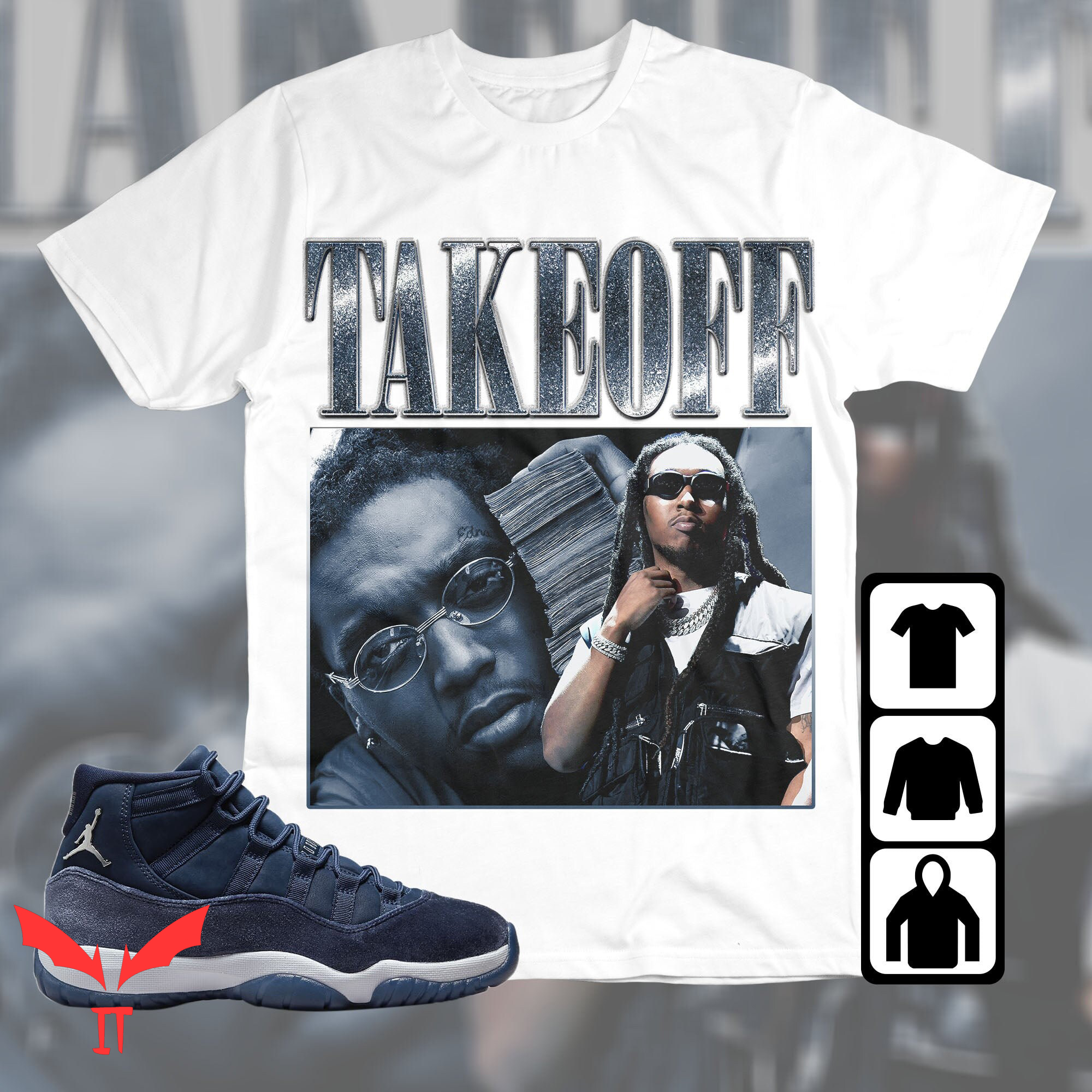 Midnight Navy T Shirt Jordan 11 Take Off Retro Shirt Midnight Navy T Shirt Jordan 11 Take Off Retro Shirt