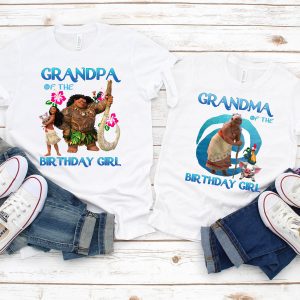 Moana Birthday T-Shirt Birthday Girl Family Matching Shirt