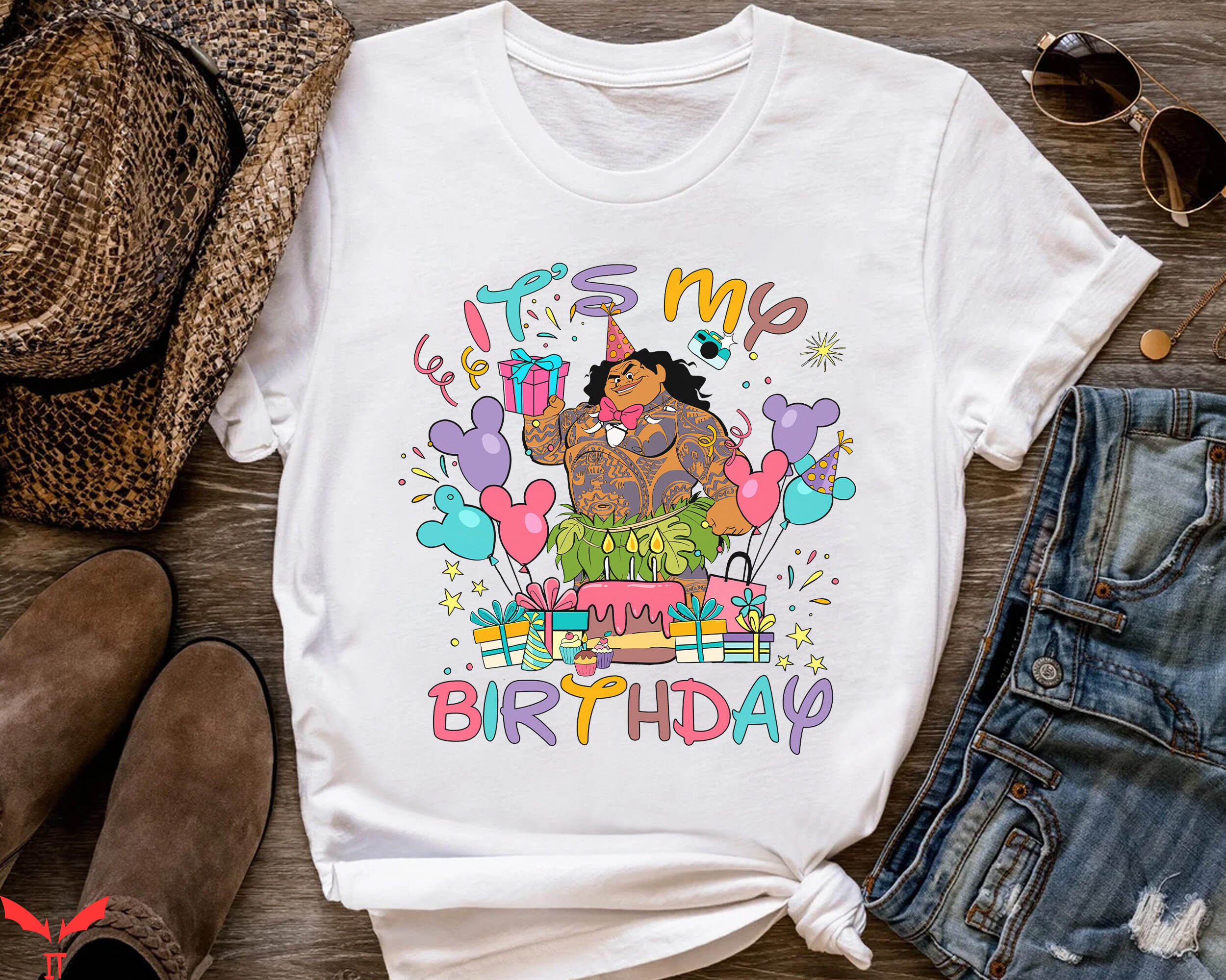 Moana Birthday T-Shirt Disney Moana Characters Maui Bday Moana Birthday T-Shirt Disney Moana Characters Maui Bday