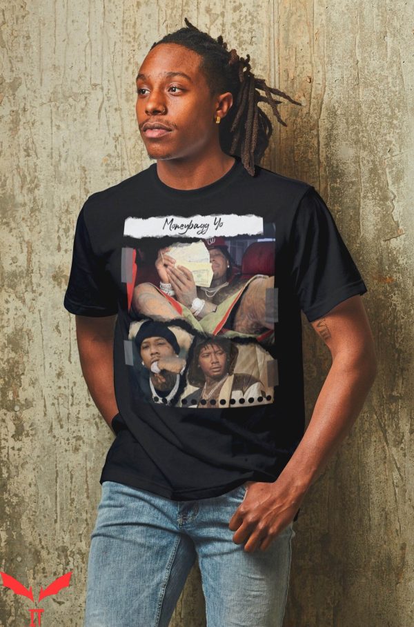 Moneybagg Yo T-Shirt Torn Paper American Rapper Hip Hop