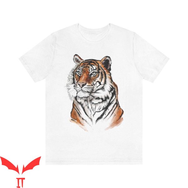 Mustard Tiger T-Shirt Boho Tiger Tropical Jungle Vintage Tee