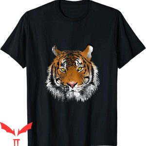 Mustard Tiger T-Shirt Distressed Vintage Tiger Cool Tee