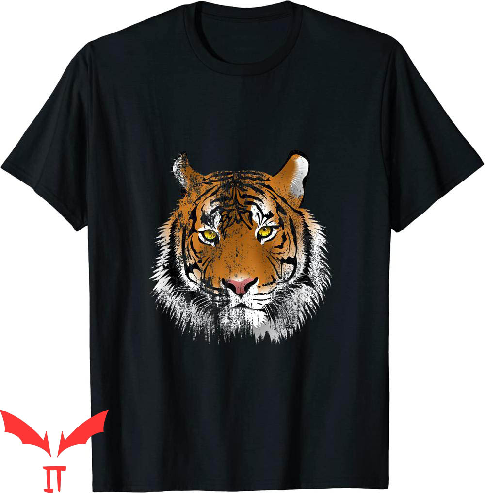 Mustard Tiger T-Shirt Distressed Vintage Tiger Cool Tee Mustard Tiger T-Shirt Distressed Vintage Tiger Cool Tee