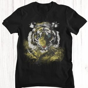 Mustard Tiger T-Shirt Wild Adventure Tiger Wildlife Lovers
