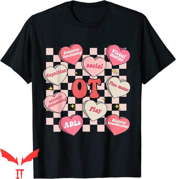 Occupational Therapy T-Shirt Valentines Day Heart OT Tee