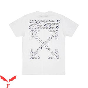 Off White Tape T-Shirt Airport Tape Classic Logo Cool Tee