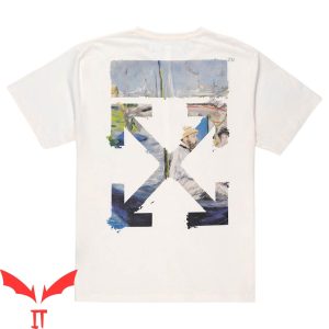Off White Tape T-Shirt Art Arrows Classic Logo Cool Tee