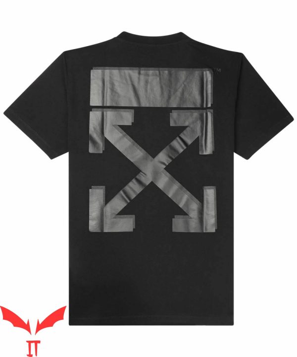 Off White Tape T-Shirt Rubber Arrows Classic Logo Cool Tee
