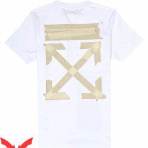 Off White Tape T-Shirt Tape Arrows Classic Cool Tee