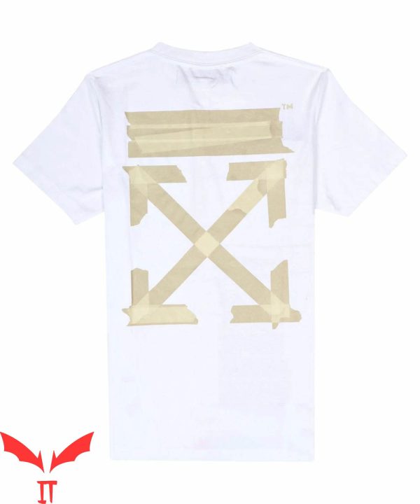 Off White Tape T-Shirt Tape Arrows Classic Cool Tee