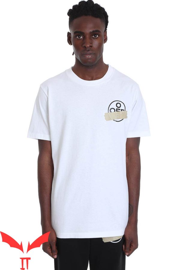 Off White Tape T-Shirt Tape Arrows Classic Cool Tee