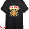 Papa John’s T-Shirt Funny Yodas Hug Pizza Logo Love Tee