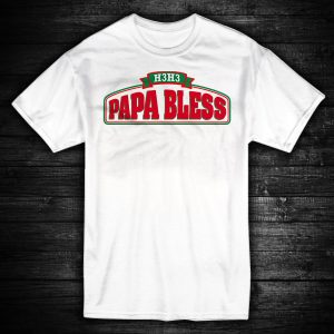 Papa John's T-Shirt Papa Bless Youtube Pizza Chain Logo