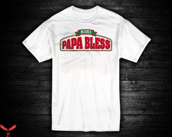 Papa John’s T-Shirt Papa Bless Youtube Pizza Chain Logo