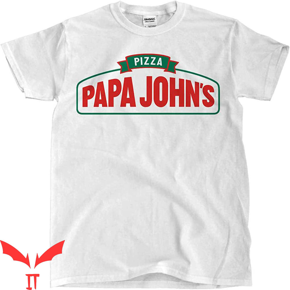 Papa John's T-Shirt Pizza Restaurant Chain Trendy Eating Tee