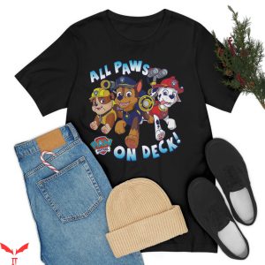 Paw Patrol Birthday T Shirt Paw Dog Retro Cartoon Shirt