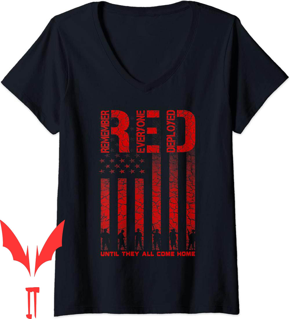 Remember Everyone Deployed T-Shirt Red Friday Military Gift